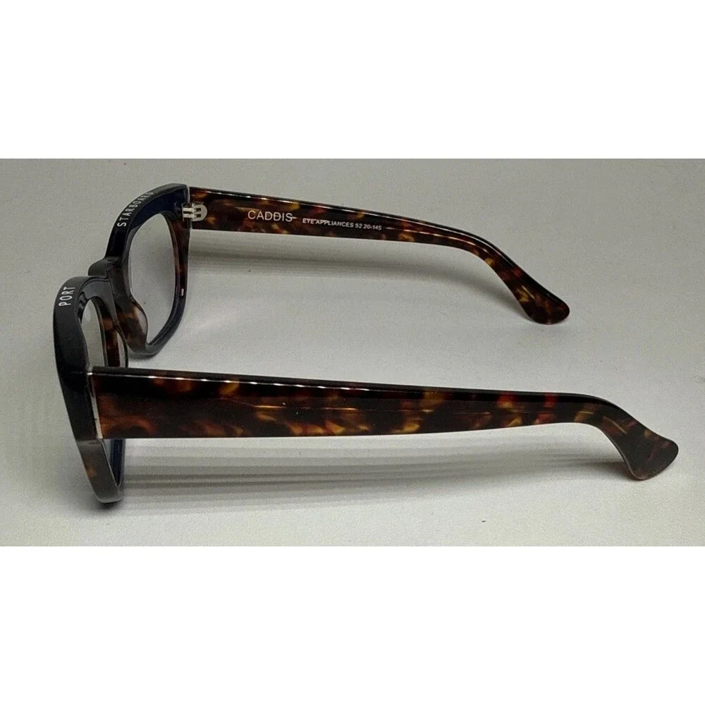 Caddis The Miklos Reading Glasses 0.00 Tortoise Shell Blue Size 52-20-145